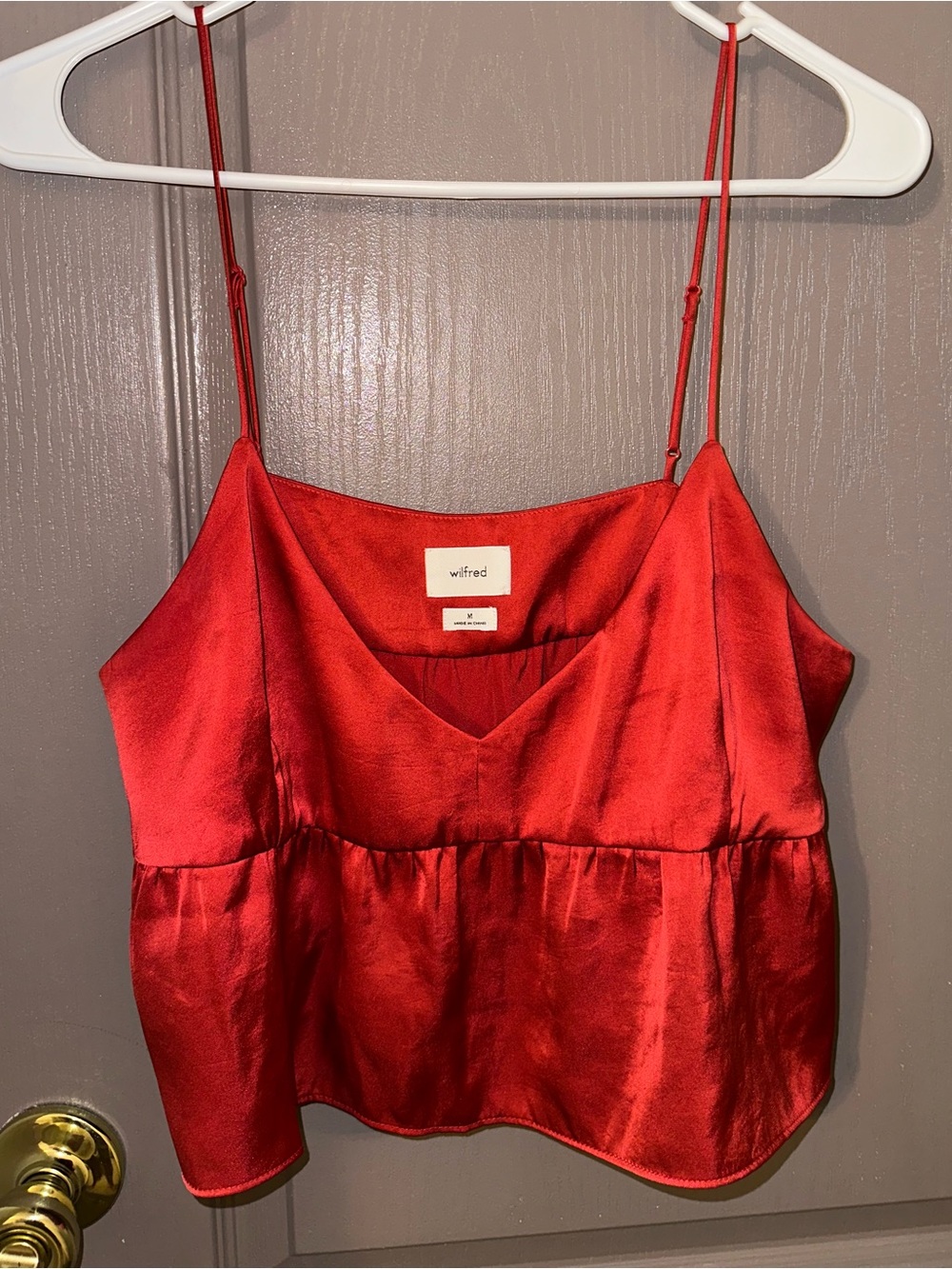Aritzia Wilfred Lover Satin Camisole